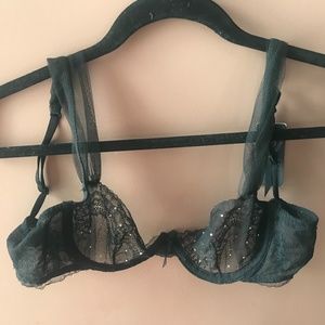 Victoria’s Secret Designer Collection Embellished Unlined Bra Size 34B